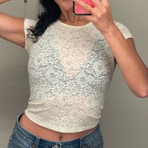 Lacy White Top